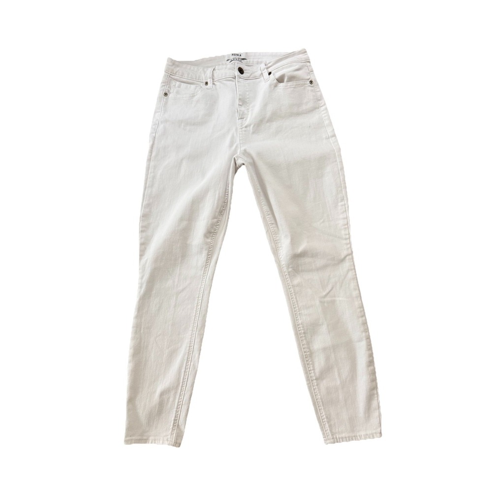 Pistola Skinny Size 30 White Stretch denim women jeans Mid Rise